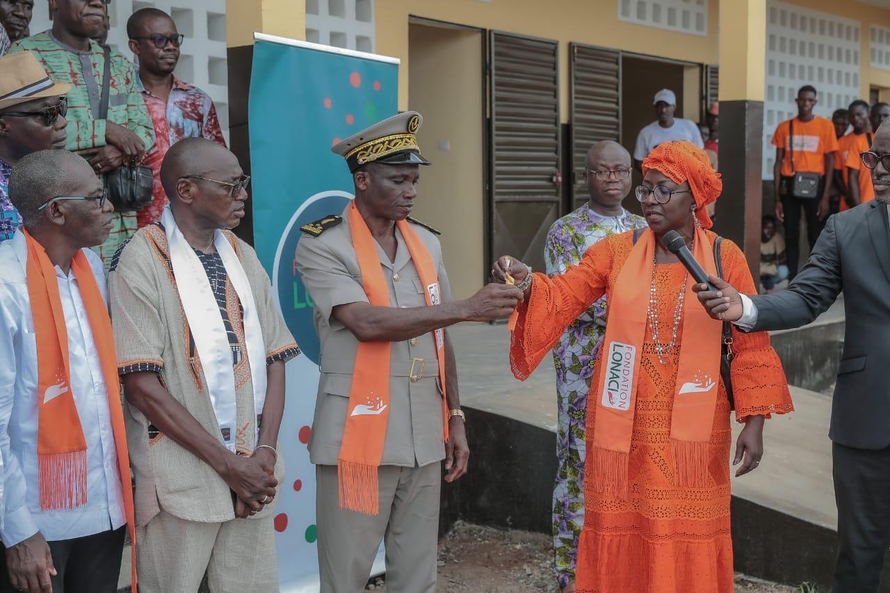 Œuvres sociales La Fondation Lonaci inaugure trois classes à